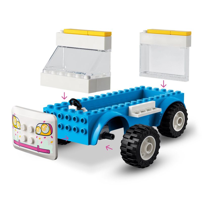 LEGO-Friends-41715-Il-Furgone-dei-Gelati-Set-con-Gelato-e-Cane-Giocattolo-con-Mini-Bamboline-Giochi-per-Bambini-dai-4-Anni