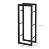 HOMCOM-Scaffale-Porta-Legna-Legnaia-Verticale-Supporto-per-Legna-Portata-100kg-Metallo-40---25---100cm