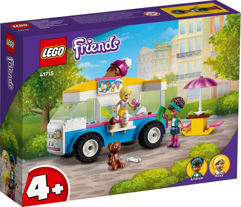 LEGO-Friends-41715-Il-Furgone-dei-Gelati-Set-con-Gelato-e-Cane-Giocattolo-con-Mini-Bamboline-Giochi-per-Bambini-dai-4-Anni