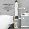 kleankin-Colonna-Bagno-con-2-Ripiani-e-2-Armadietti-Mobile-Alto-Salvaspazio-15-2x29-8x118-cm-Bianco-e-color-Legno
