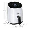 HOMCOM-Friggitrice-ad-Aria-2-5L-1300W-con-7-Menu-Schermo-LED-e-Tegame-33-9x24-9x29-9cm