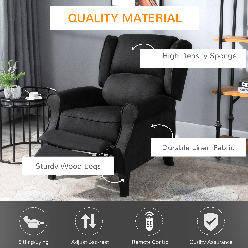 HOMCOM-Poltrona-Massaggiante-e-Reclinabile-con-Funzione-Riscaldante-e-Telecomando-78x84x101cm-Nero