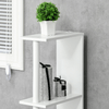 kleankin-Colonna-Bagno-con-2-Ripiani-e-2-Armadietti-Mobile-Alto-Salvaspazio-15-2x29-8x118-cm-Bianco-e-color-Legno