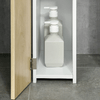 kleankin-Colonna-Bagno-con-2-Ripiani-e-2-Armadietti-Mobile-Alto-Salvaspazio-15-2x29-8x118-cm-Bianco-e-color-Legno