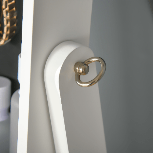 HOMCOM-Specchio-Portagioie-Autoportante-con-Luce-LED-Inclinazione-Regolabile-e-Serratura-46x36-5x151-5cm