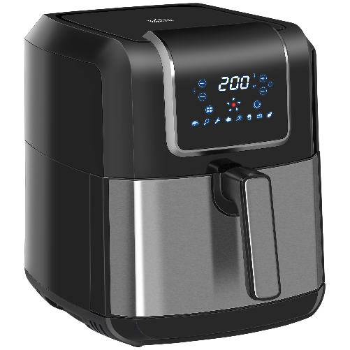 HOMCOM-Friggitrice-ad-Aria-8-in-1-da-6-5-Litri-1700W-con-12-Programmi-Accessori-e-Schermo-LED-Nera
