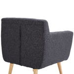 HOMCOM-Poltrona-Imbottita-Moderna-Poltroncina-da-Camera-Soggiorno-con-Braccioli-Tessuto-Legno-68---58-5---76cm-Grigio-Scuro