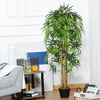 Outsunny-Bambu-Artificiale-con-Vaso-per-Interno-ed-Esterno--18x150cm