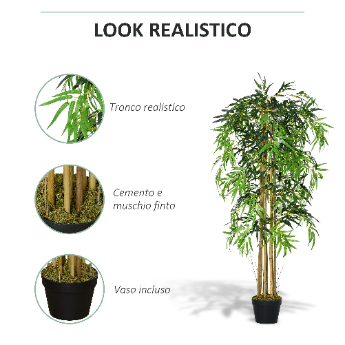 Outsunny-Bambu-Artificiale-con-Vaso-per-Interno-ed-Esterno--18x150cm