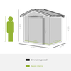 Outsunny-Casetta-da-Giardino-Porta-Utensili-in-Lamiera-con-Porte-Scorrevoli-213x130x185cm-Grigio