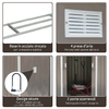 Outsunny-Casetta-da-Giardino-Porta-Utensili-in-Lamiera-con-Porte-Scorrevoli-213x130x185cm-Grigio