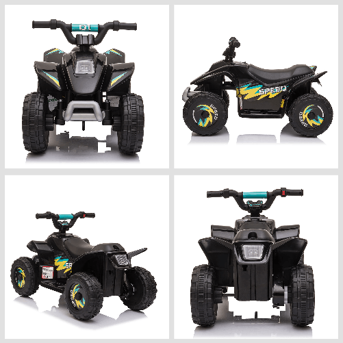 HOMCOM-Quad-Elettrico-per-Bambini-18-36-Mesi-con-Batteria-Ricaricabile-da-6V-72x40x45-5-cm-Nero