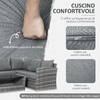 Outsunny-Set-Mobili-da-Giardino-in-Rattan-PE-da-4-Pezzi-Salotto-con-Divano-Angolare-e-Tavolino-con-Vetro-Cuscini-Imbottiti-e-Sfoderabili-Grigio