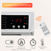 HOMCOM-Stufa-Elettrica-da-Parete-con-Telecomando-Temperatura-Regolabile-e-Timer-12-Ore-Potenza-1000W-2000W-45x18-6x11-5cm-Bianco