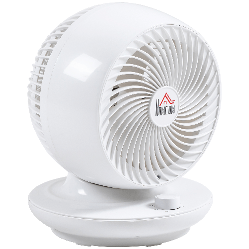 HOMCOM-Ventilatore-da-Tavolo-3-Velocita-Oscillazione-70--e-Inclinazione-90--27x27x34cm-Bianco-e-Nero