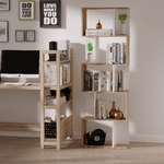 HOMCOM-Libreria-da-Muro-Moderna-5-Ripiani-in-Legno-Bianco-60x24x184-5cm