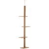 PawHut-Albero-Tiragraffi-per-Gatti-a-4-Livelli-Fissaggio-a-Soffitto-Regolabile-43x27x228-260cm