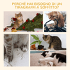 PawHut-Albero-Tiragraffi-per-Gatti-a-4-Livelli-Fissaggio-a-Soffitto-Regolabile-43x27x228-260cm