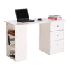 HOMCOM-Scrivania-Porta-PC-per-Camera-e-Ufficio-con-Cassettiera-e-Ripiani-Portaoggetti-in-Legno-120x49x72cm-Bianco
