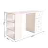 HOMCOM-Scrivania-Porta-PC-per-Camera-e-Ufficio-con-Cassettiera-e-Ripiani-Portaoggetti-in-Legno-120x49x72cm-Bianco