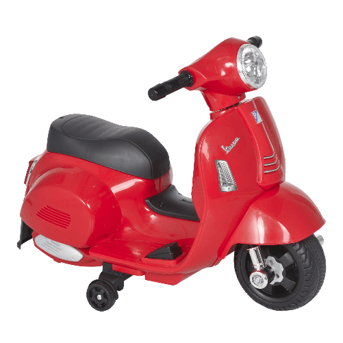 HOMCOM-Moto-Elettrica-per-Bambini-con-Licenza-Ufficiale-Vespa-Batteria-6V-Fari-e-Clacson-per-Bimbi-da-18-36-mesi-Rosso-66-5x38x52cm