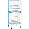 PawHut-Gabbia-per-Uccelli-2-in-1-Voliera-da-Interni-con-4-Ruote-e-Vassoi-Estraibili-51-5x50x140cm