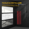 HOMCOM-Supporto-per-Sacco-da-Boxe--40x64x60-88cm--Fissaggio-a-Parete-Max-100-kg