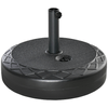Outsunny-Base-per-Ombrellone-Rotonda--55cm-in-Plastica-da-30kg-per-Pali-da--38-48mm-Nero