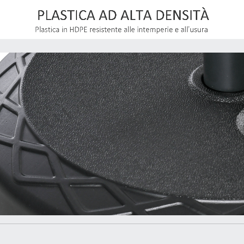 Outsunny-Base-per-Ombrellone-Rotonda--55cm-in-Plastica-da-30kg-per-Pali-da--38-48mm-Nero