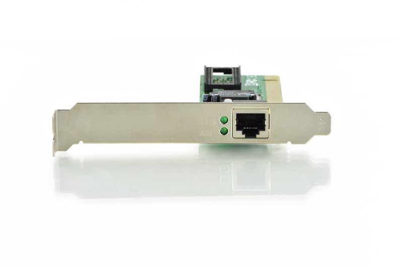 Scheda-Aggiuntiva-Di-Rete-Pci-10-100-Rj45-Funzione-Wol--Wake-On-Lan-