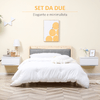 HOMCOM-Comodino-Set-2-Pezzi-con-Cassetto-e-Design-Sospeso-in-Truciolato-e-MDF-49x38x23-cm-Bianco