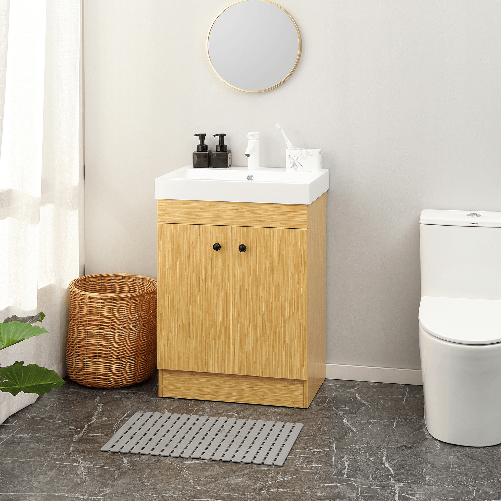 kleankin-Mobile-Bagno-sotto-Lavabo-in-Truciolato-con-Ripiani-Regolabili-e-Lavello-Curvo-60x41-5x88-cm