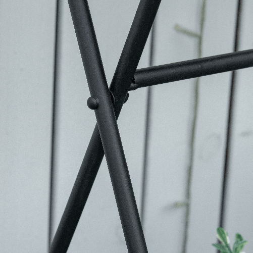 Outsunny-Portapiante-in-Metallo-Pieghevole-con-3-Vasi-e-Ripiano-Inferiore-per-Casa-e-Giardino-47x37x78-5cm-Nero