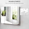 kleankin-Armadietto-Bagno-con-3-Ante-Specchiate-e-Ripiani-Regolabili-70x15x60cm-Bianco