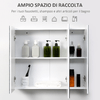 kleankin-Armadietto-Bagno-con-3-Ante-Specchiate-e-Ripiani-Regolabili-70x15x60cm-Bianco