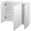 kleankin-Armadietto-Bagno-con-3-Ante-Specchiate-e-Ripiani-Regolabili-70x15x60cm-Bianco