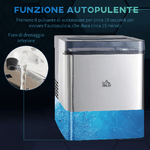 HOMCOM-Macchina-per-il-Ghiaccio-Autopulente-con-2-Dimensioni-di-Cubetti-15kg-in-24h-Serbatoio-2-1L