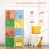 HOMCOM-Mobile-Scarpiera-Modulare-Salvaspazio-6-Cubi-35x45x35-cm-in-Acciaio-e-PP-74x47x144-cm-Rosa