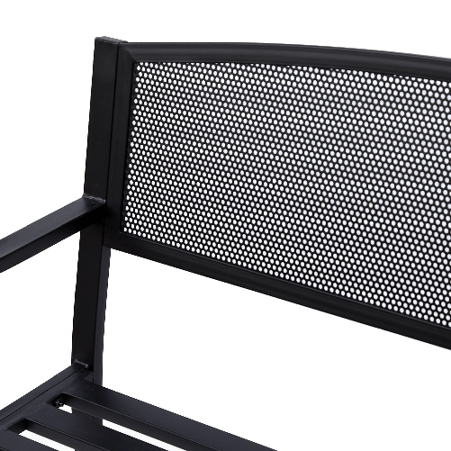 Outsunny-Panchina-da-Esterno-in-Acciaio-Nero-127x60x85cm