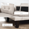 HOMCOM-Divano-3-Posti-con-Rivestimento-in-Tessuto-Effetto-Lino-Divano-Moderno-Imbottito-con-6-Gambe-in-Legno-e-Braccioli-Beige