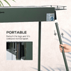Outsunny-Barbecue-a-Carbonella-con-2-Griglie-e-Cestini-Laterali-77x30x70cm-Verde-Scuro