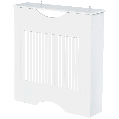 HOMCOM-Copritermosifone-Bianco-in-MDF-con-Piano-d-Appoggio-e-Design-Antiribaltamento-78x19x82-cm