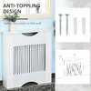 HOMCOM-Copritermosifone-Bianco-in-MDF-con-Piano-d-Appoggio-e-Design-Antiribaltamento-78x19x82-cm