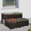 Outsunny-Set-4-Pezzi-Fioriere-da-Esterno-Autoirriganti-Rialzate-Letto-da-Giardino-Rialzato-per-Fiori-Effetto-Rattan-in-PP-Marrone