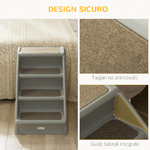 PawHut-Scaletta-per-Cani-Pieghevole-con-4-Gradini-Antiscivolo-Animali-Fino-20kg-Grigio