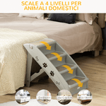 PawHut-Scaletta-per-Cani-Pieghevole-con-4-Gradini-Antiscivolo-Animali-Fino-20kg-Grigio