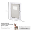 PawHut-Gattaiola-con-Sistema-di-Blocco-per-Vetro-Rete-e-Porte-38-6x52x1-8cm-Bianco