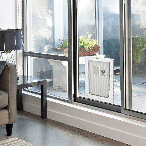 PawHut-Gattaiola-con-Sistema-di-Blocco-per-Vetro-Rete-e-Porte-38-6x52x1-8cm-Bianco