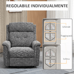 HOMCOM-Poltrona-Relax-Alzapersona-Reclinabile-con-Poggiapiedi-Rivestimento-in-Tessuto-Grigio