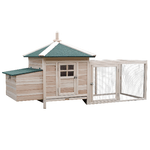 PawHut-Pollaio-da-Giardino-Prefabbricato-in-Legno-196x76x97cm-Color-Legno